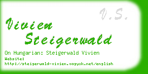 vivien steigerwald business card